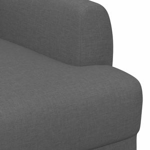 Love seat με κουμπιά Σκούρο Γκρι 116 x 67 x 80 εκ. Ύφασμα - Pakobazaar