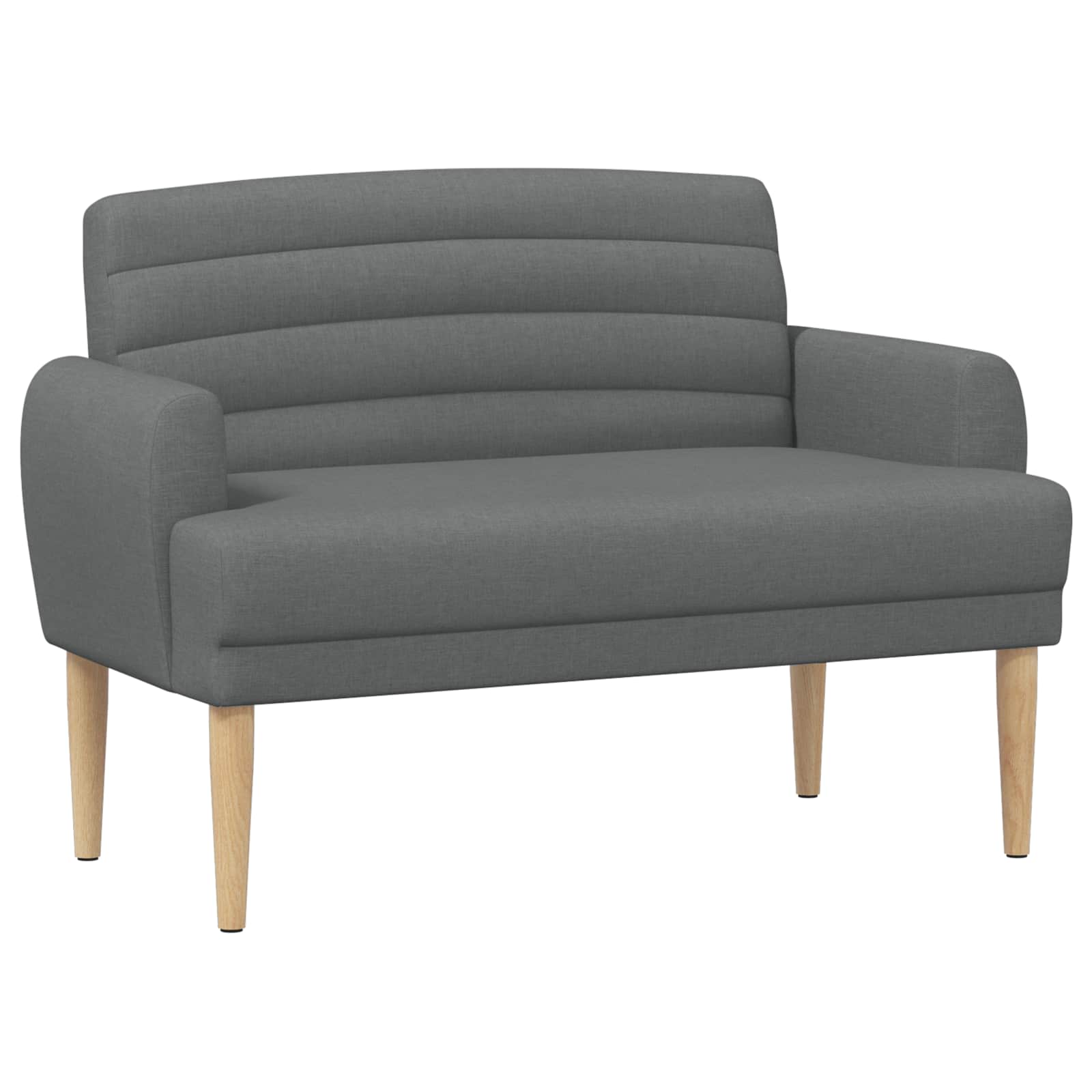 Love seat με κουμπιά Σκούρο Γκρι 116 x 67 x 80 εκ. Ύφασμα - Pakobazaar