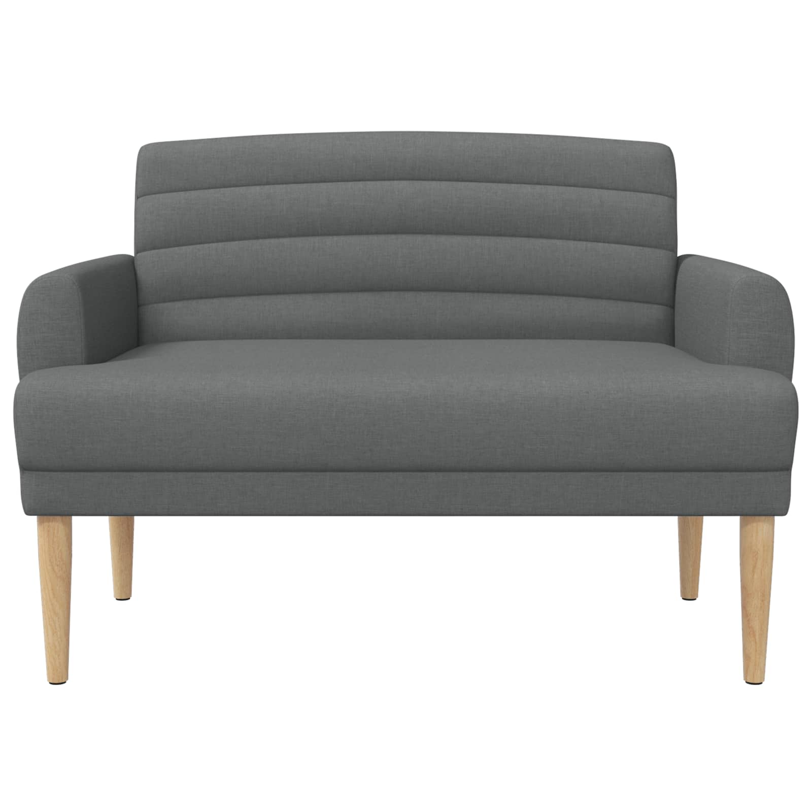 Love seat με κουμπιά Σκούρο Γκρι 116 x 67 x 80 εκ. Ύφασμα - Pakobazaar