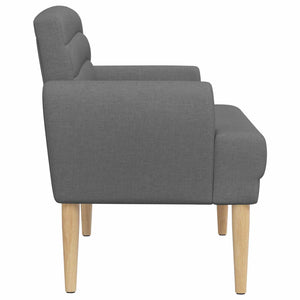 Love seat με κουμπιά Σκούρο Γκρι 116 x 67 x 80 εκ. Ύφασμα - Pakobazaar
