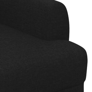 Love seat με κουμπιά Μαύρο 116 x 67 x 80 εκ. Ύφασμα - Pakobazaar