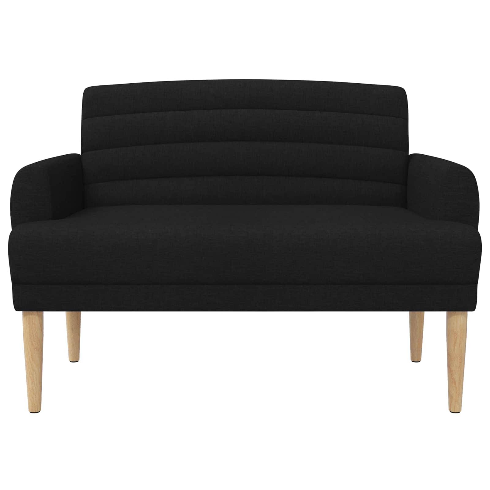 Love seat με κουμπιά Μαύρο 116 x 67 x 80 εκ. Ύφασμα - Pakobazaar