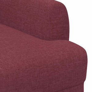Love seat με κουμπιά Κόκκινο 116 x 67 x 80 εκ. Ύφασμα - Pakobazaar