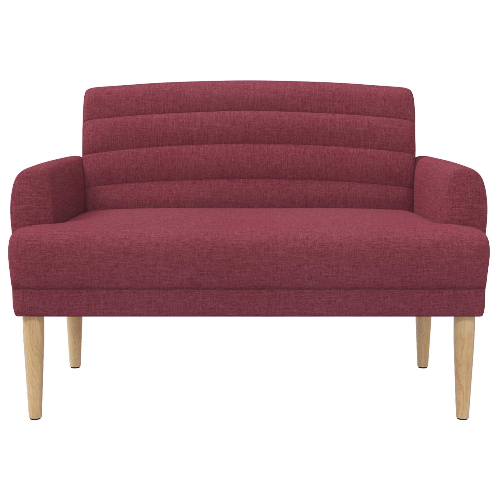 Love seat με κουμπιά Κόκκινο 116 x 67 x 80 εκ. Ύφασμα - Pakobazaar