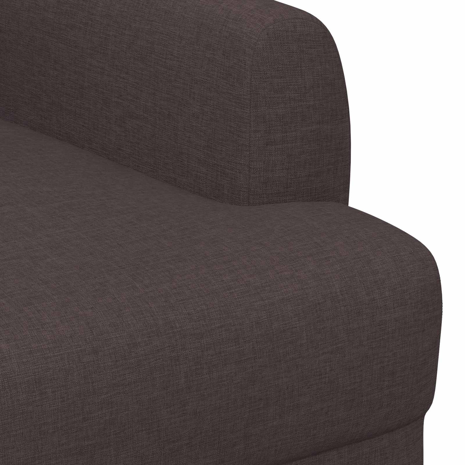 Love seat με κουμπιά Σκούρο Καφέ 116 x 67 x 80 εκ. Ύφασμα - Pakobazaar