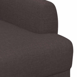 Love seat με κουμπιά Σκούρο Καφέ 116 x 67 x 80 εκ. Ύφασμα - Pakobazaar