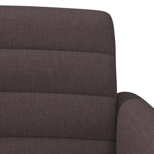Love seat με κουμπιά Σκούρο Καφέ 116 x 67 x 80 εκ. Ύφασμα - Pakobazaar