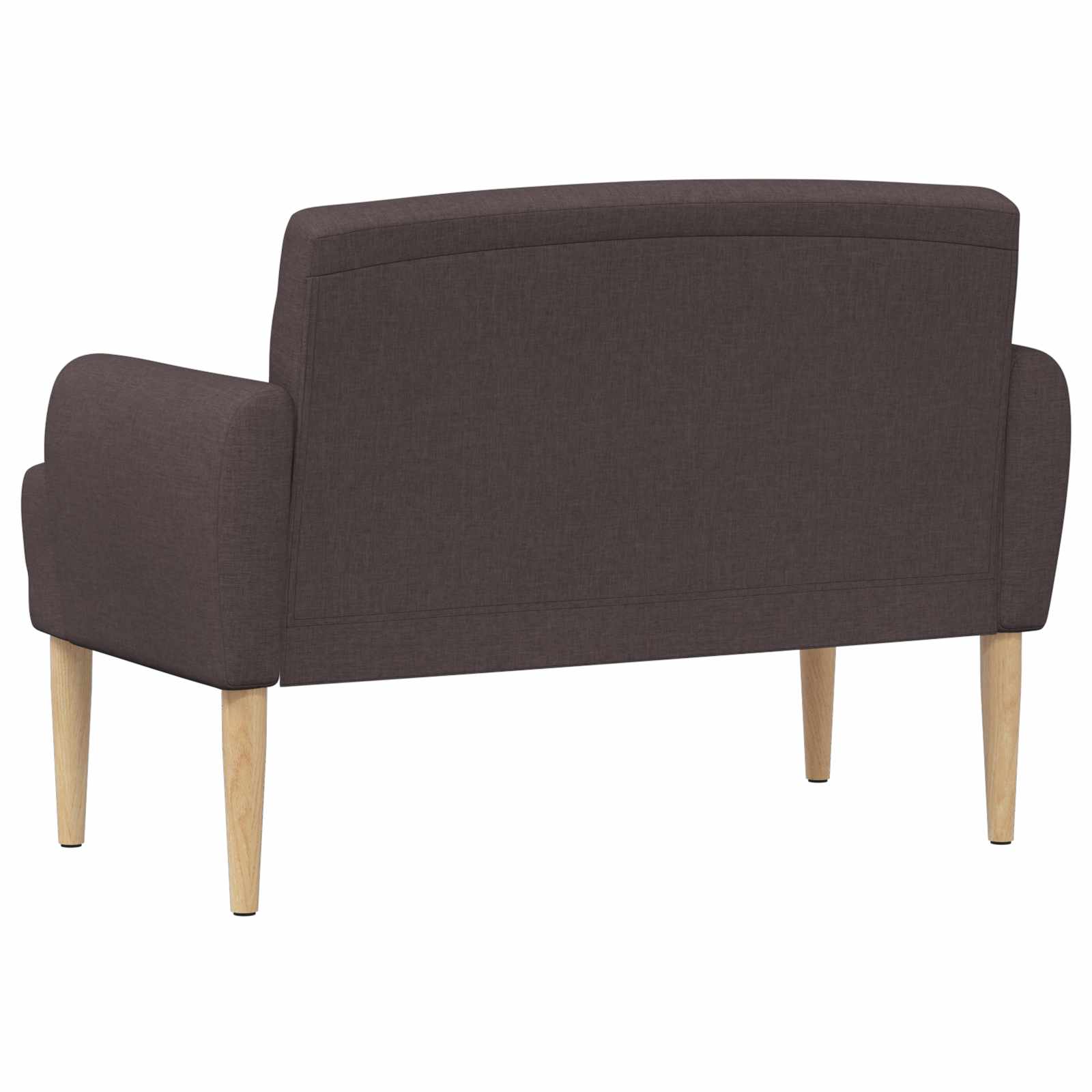 Love seat με κουμπιά Σκούρο Καφέ 116 x 67 x 80 εκ. Ύφασμα - Pakobazaar