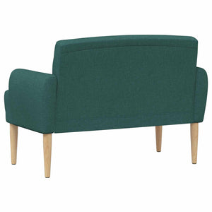 Love seat με κουμπιά Σκούρο Πράσινο 116 x 67 x 80 εκ. Ύφασμα - Pakobazaar