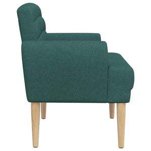 Love seat με κουμπιά Σκούρο Πράσινο 116 x 67 x 80 εκ. Ύφασμα - Pakobazaar