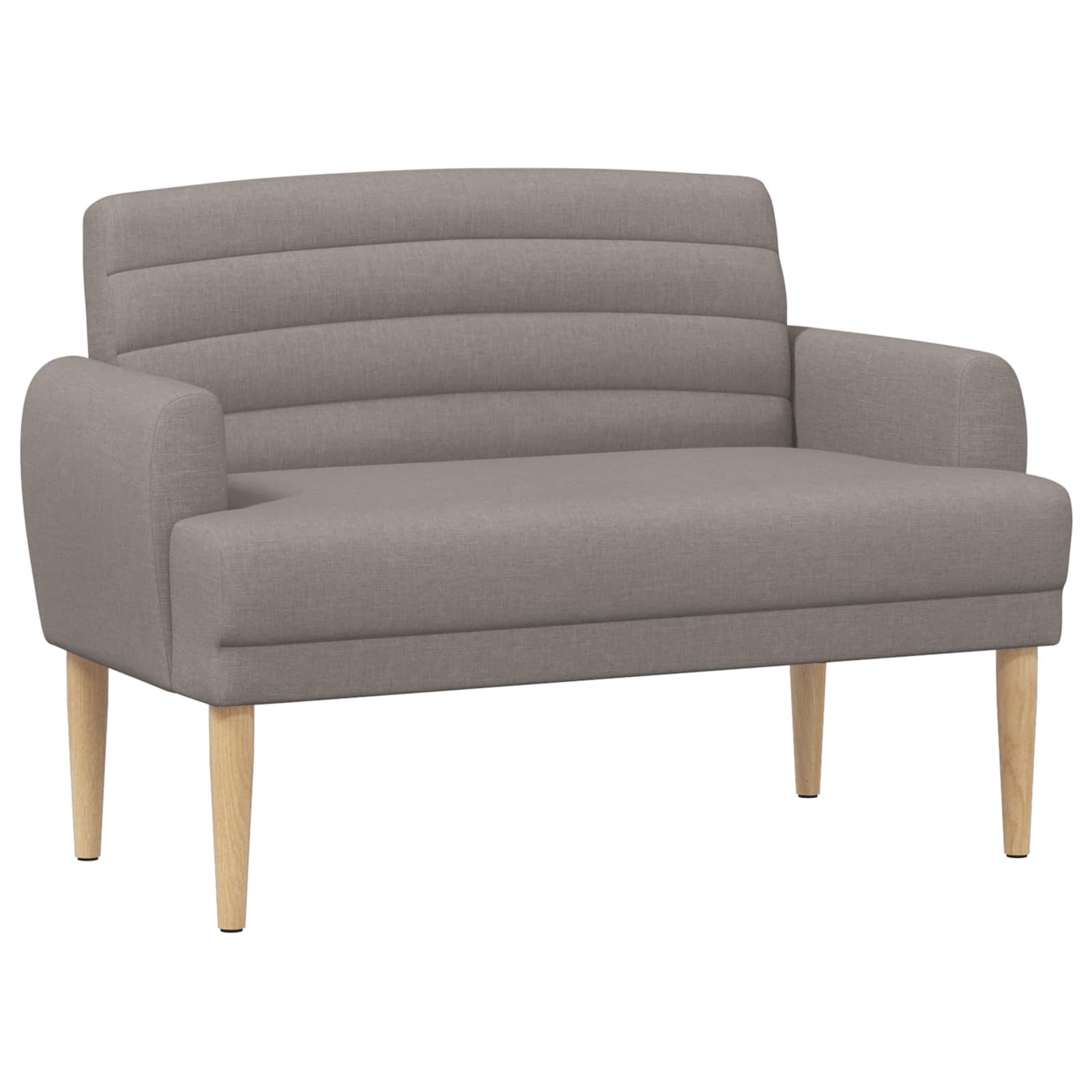 Love seat με κουμπιά Taupe 116 x 67 x 80 εκ. Ύφασμα