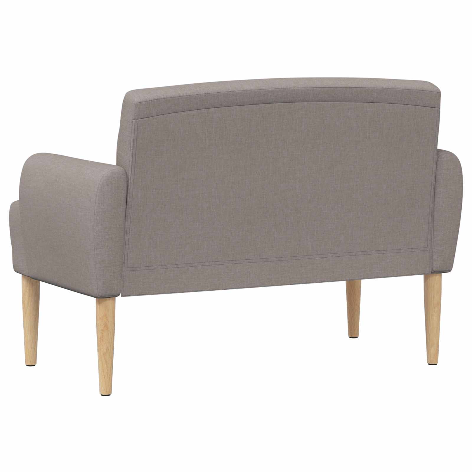 Love seat με κουμπιά Taupe 116 x 67 x 80 εκ. Ύφασμα