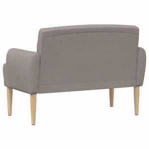 Love seat με κουμπιά Taupe 116 x 67 x 80 εκ. Ύφασμα - Pakobazaar