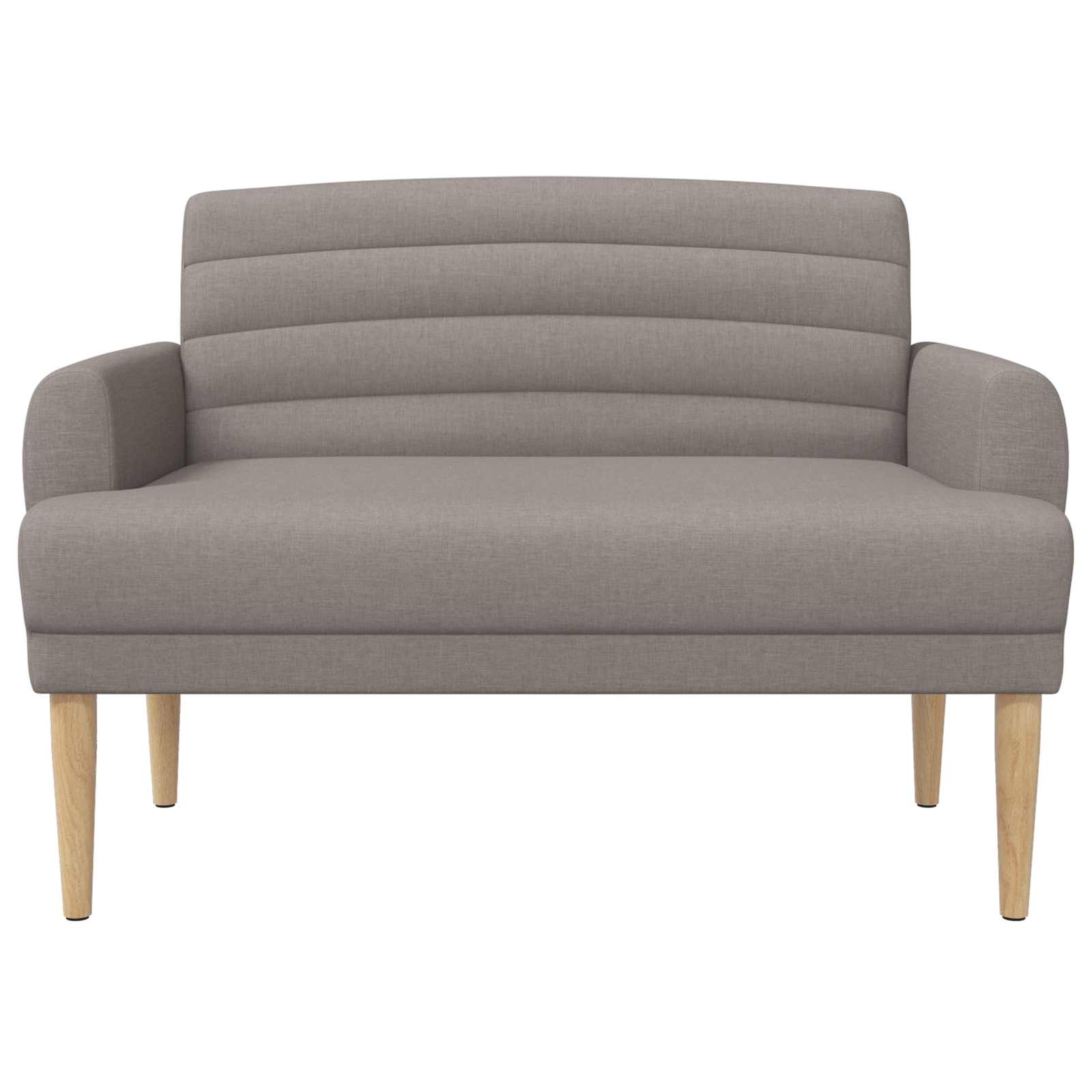 Love seat με κουμπιά Taupe 116 x 67 x 80 εκ. Ύφασμα