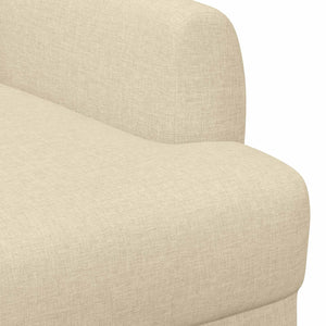 Love seat με κουμπιά Κρεμ 116 x 67 x 80 εκ. Ύφασμα - Pakobazaar