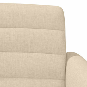Love seat με κουμπιά Κρεμ 116 x 67 x 80 εκ. Ύφασμα - Pakobazaar
