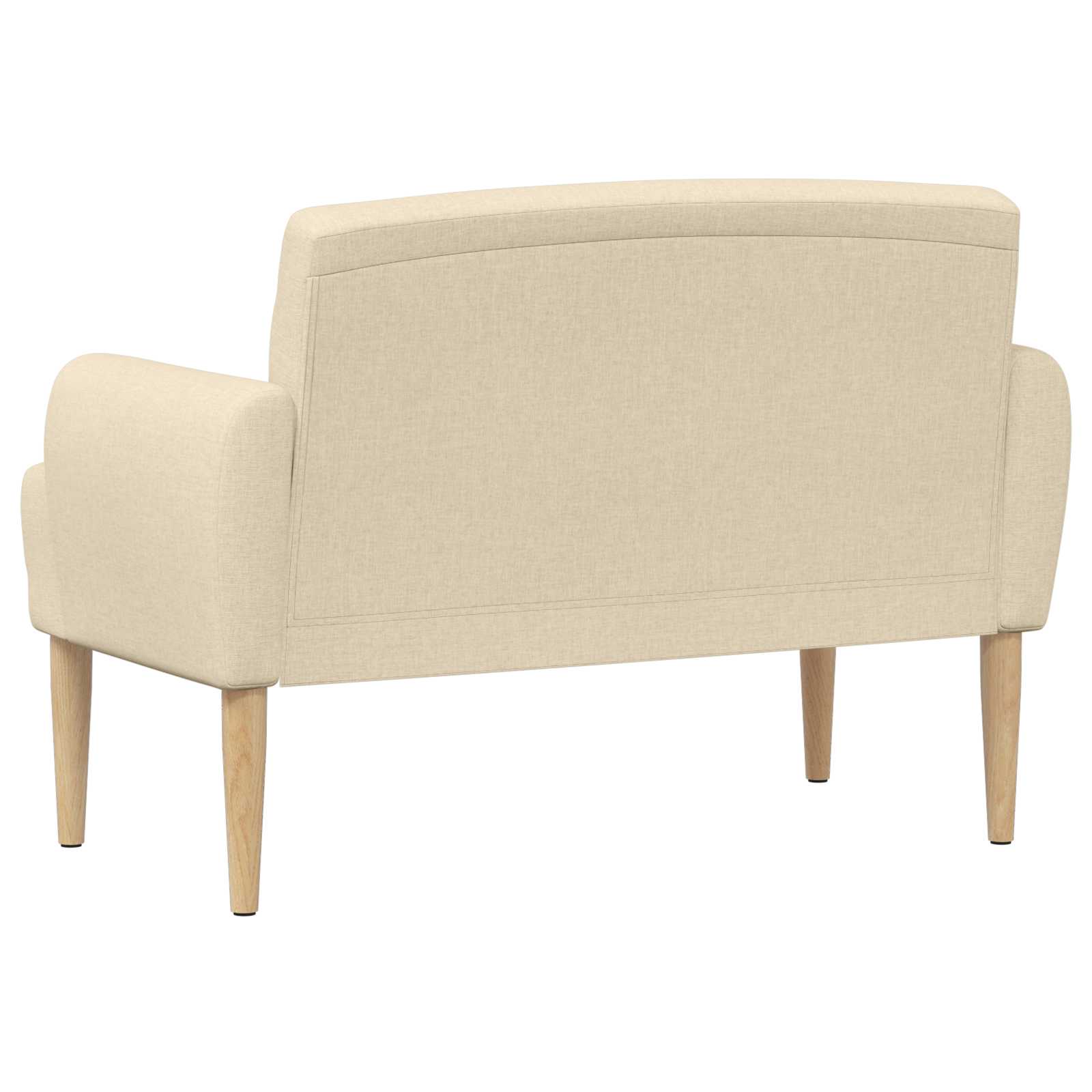 Love seat με κουμπιά Κρεμ 116 x 67 x 80 εκ. Ύφασμα - Pakobazaar