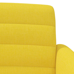 Love seat με κουμπιά Απαλό Κίτρινο 116 x 67 x 80 εκ. Ύφασμα - Pakobazaar