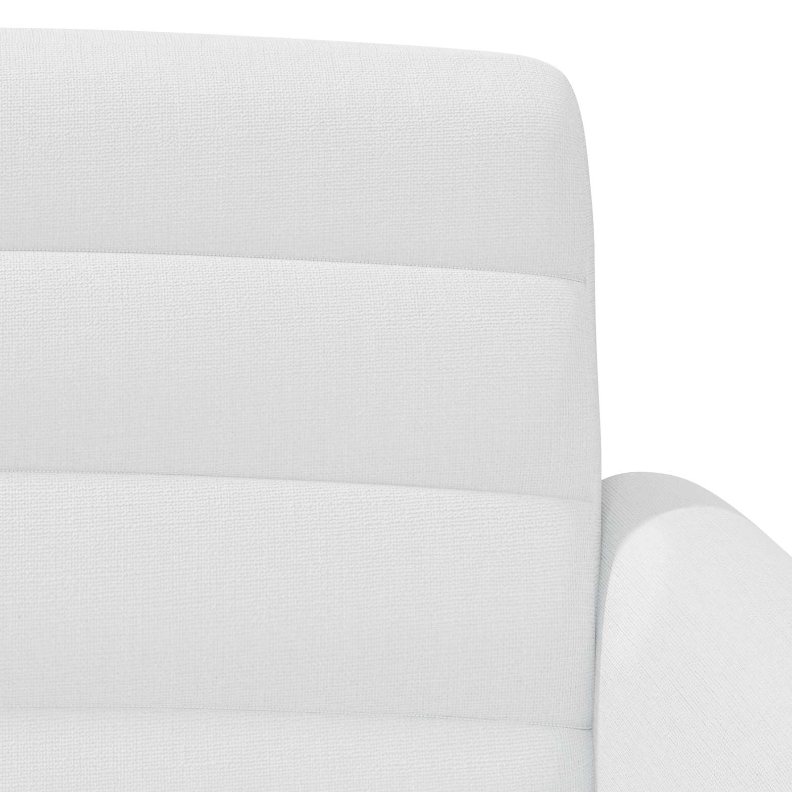 Love seat με κουμπιά Λευκό 116 x 67 x 80 εκ. Ύφασμα - Pakobazaar