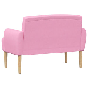Love seat με κουμπιά Ροζ 116 x 67 x 80 εκ. Ύφασμα - Pakobazaar