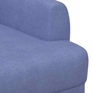 Love seat με κουμπιά Μπλε τζην 116 x 67 x 80 εκ. Ύφασμα - Pakobazaar