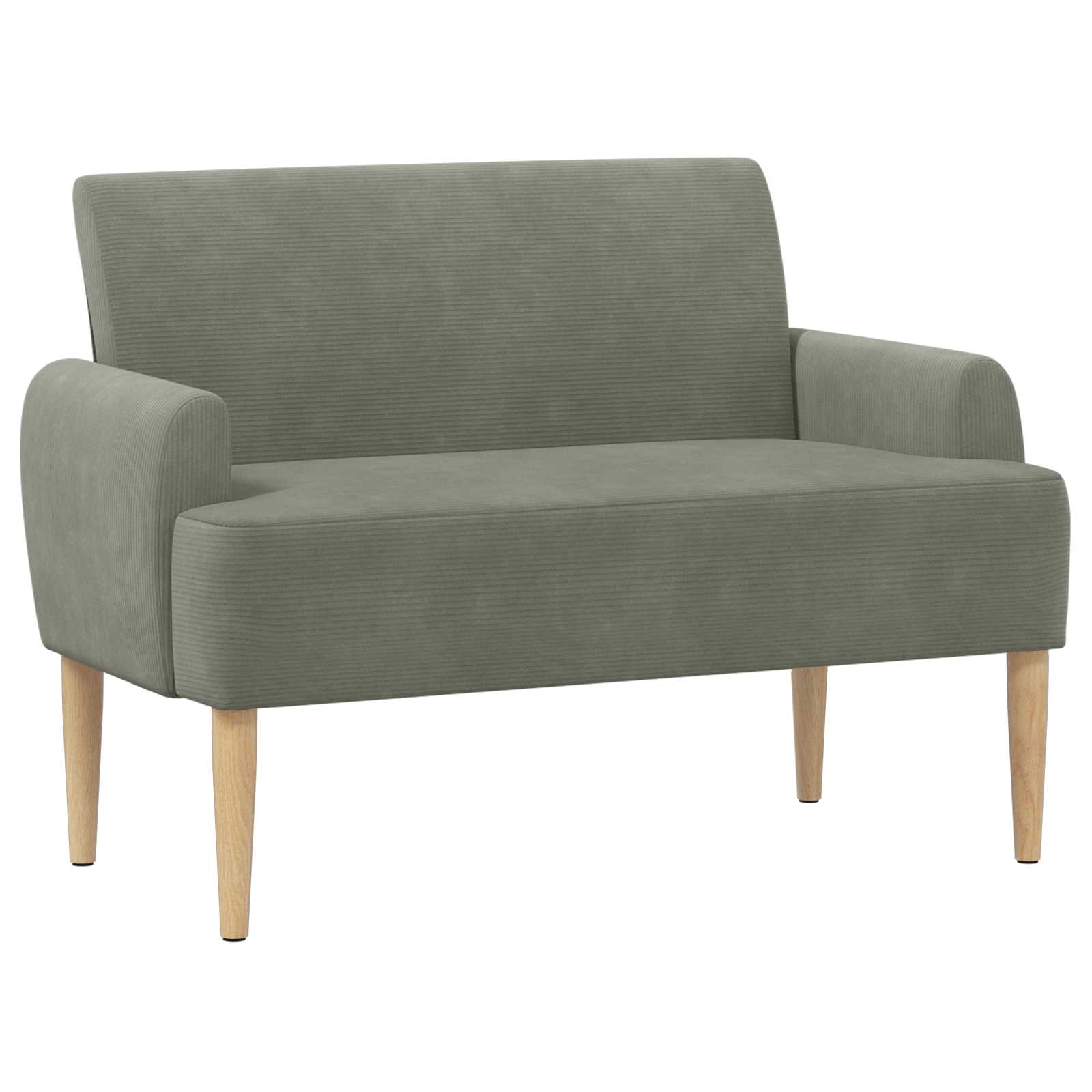 Love seat με κουμπιά Ανοιχτό γκρι 116 x 67 x 81 εκ - Pakobazaar