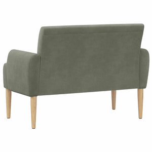 Love seat με κουμπιά Ανοιχτό γκρι 116 x 67 x 81 εκ - Pakobazaar