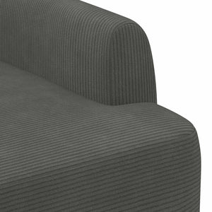 Love seat με κουμπιά Σκούρο Γκρι 116 x 67 x 81 εκ - Pakobazaar