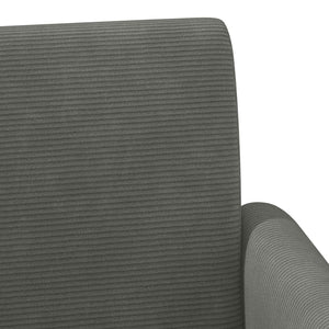 Love seat με κουμπιά Σκούρο Γκρι 116 x 67 x 81 εκ - Pakobazaar