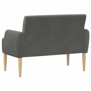 Love seat με κουμπιά Σκούρο Γκρι 116 x 67 x 81 εκ - Pakobazaar