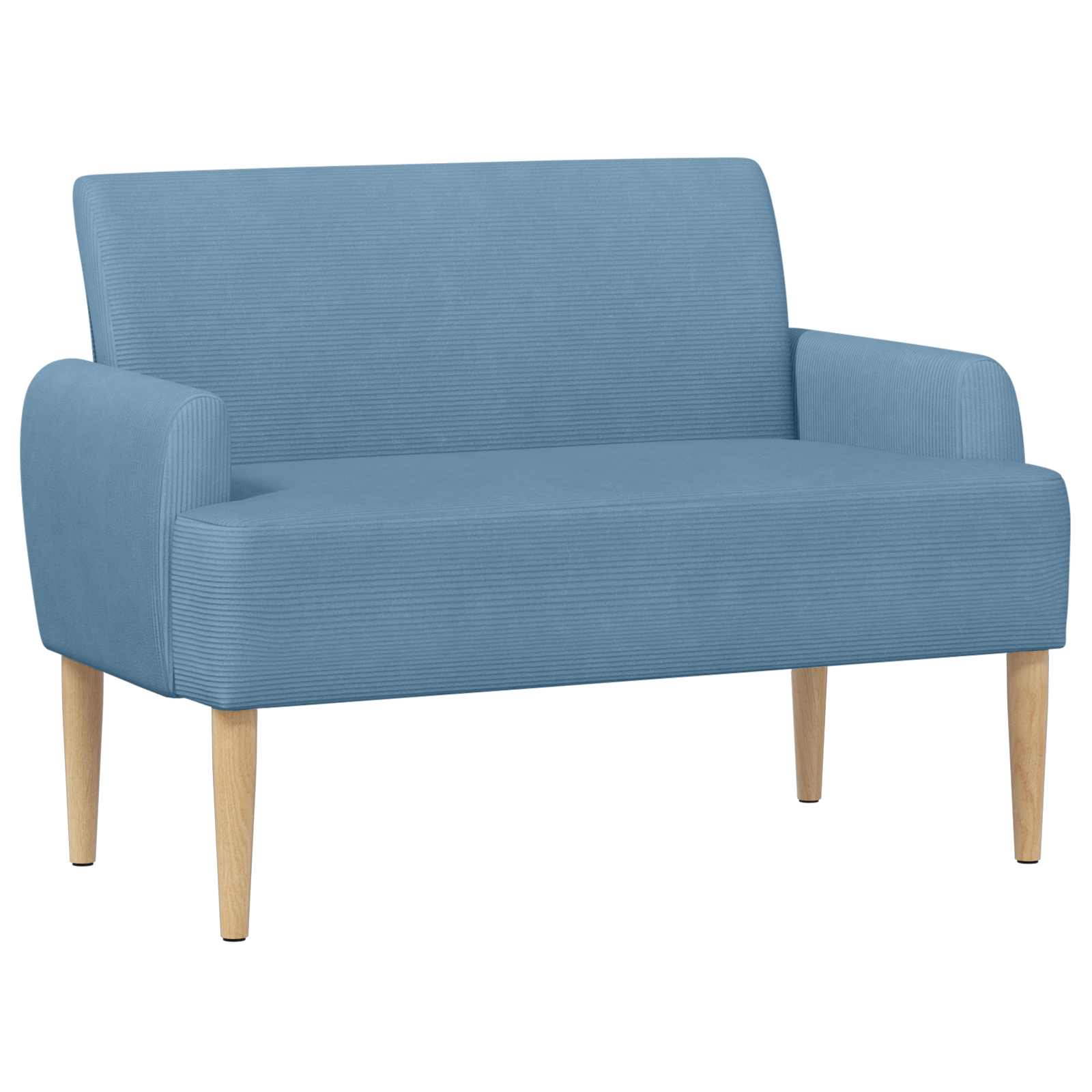 Love seat με κουμπιά Μπλε 116 x 67 x 81 εκ Υφασμάτινο Κορντουρά - Pakobazaar