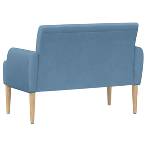 Love seat με κουμπιά Μπλε 116 x 67 x 81 εκ Υφασμάτινο Κορντουρά - Pakobazaar