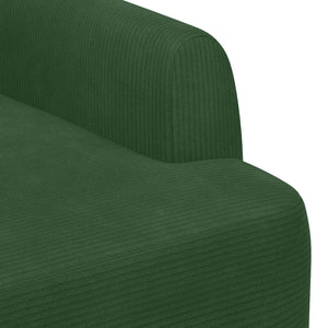 Love seat με κουμπιά Τζαγκουάρ Πράσινο 116 x 67 x 81 εκ - Pakobazaar