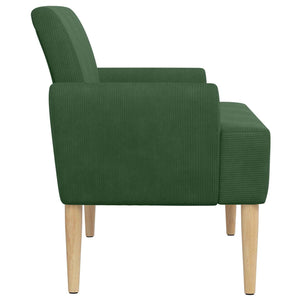 Love seat με κουμπιά Τζαγκουάρ Πράσινο 116 x 67 x 81 εκ - Pakobazaar