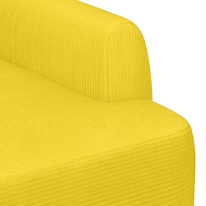 Love seat με κουμπιά Απαλό Κίτρινο 116 x 67 x 81 εκ - Pakobazaar