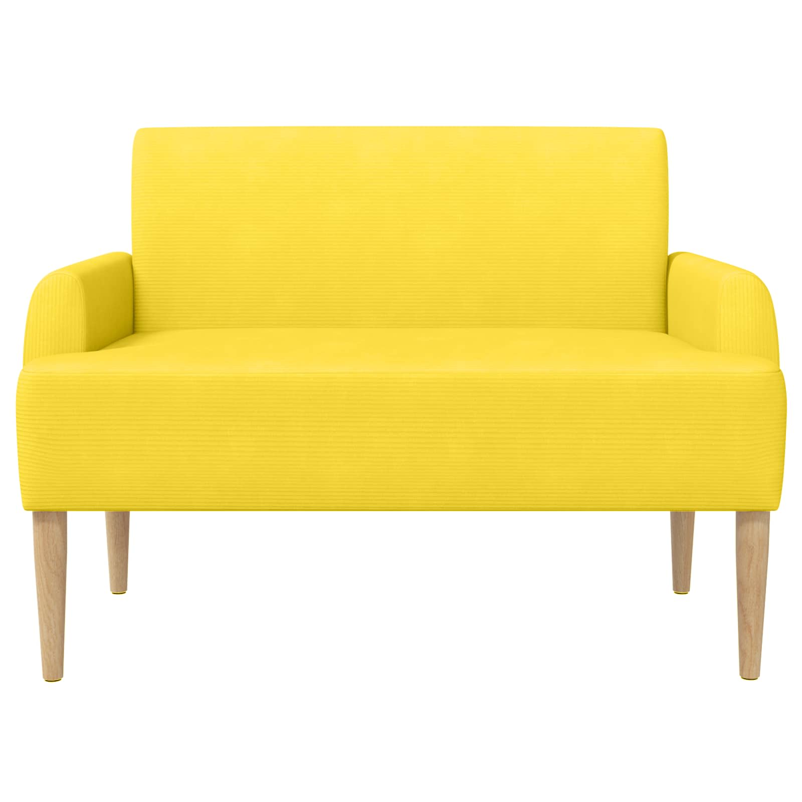 Love seat με κουμπιά Απαλό Κίτρινο 116 x 67 x 81 εκ - Pakobazaar