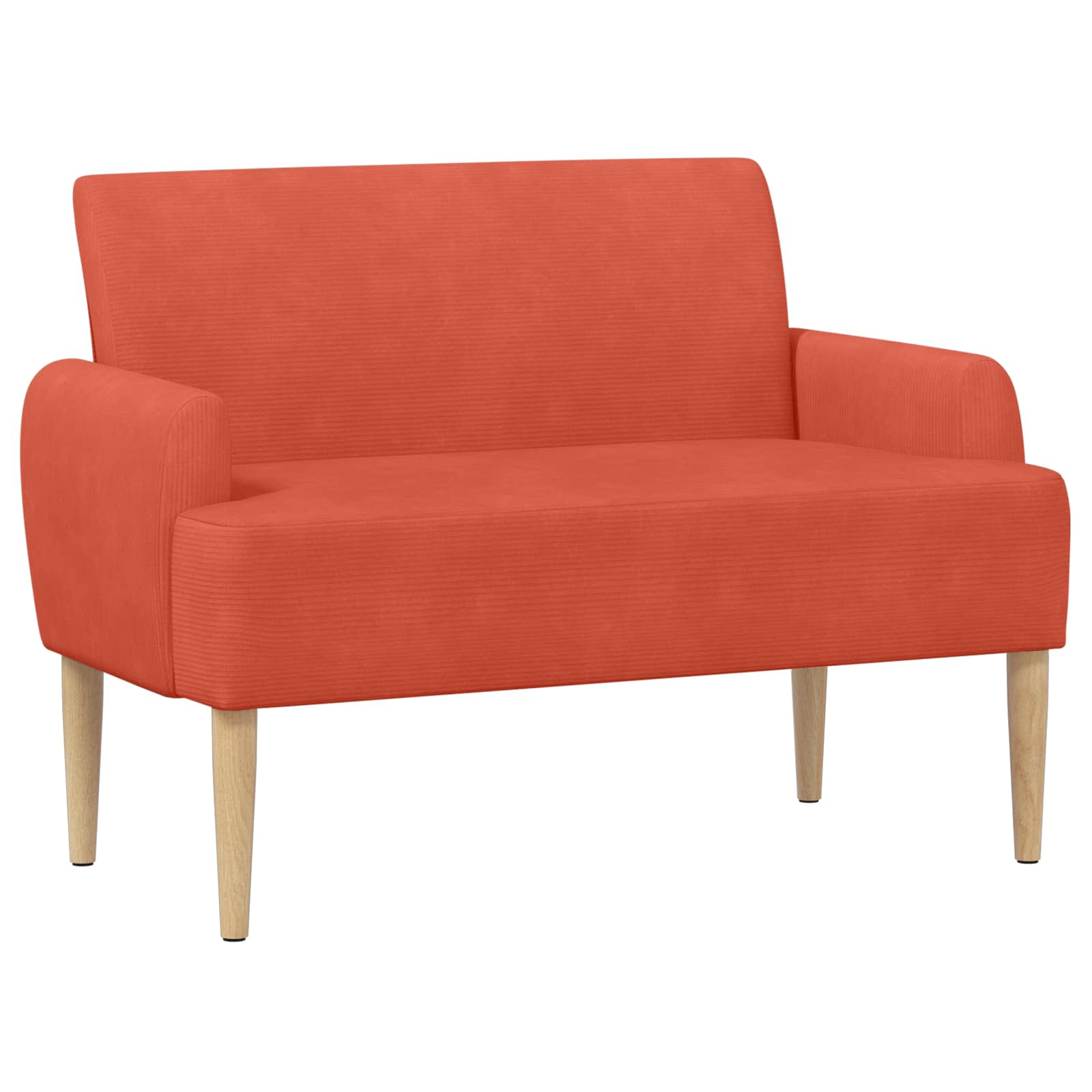 Love seat με κουμπιά Κόκκινο Πορτοκαλί 116 x 67 x 81 εκ - Pakobazaar