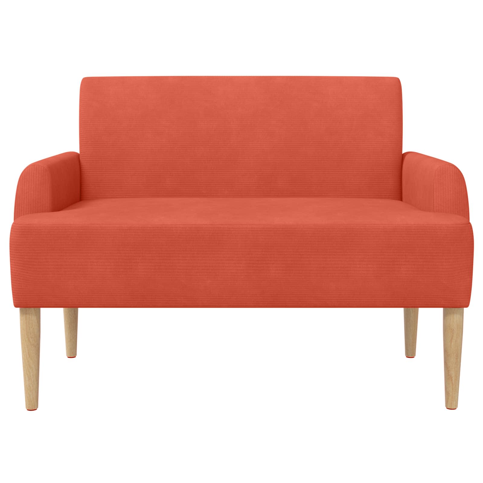 Love seat με κουμπιά Κόκκινο Πορτοκαλί 116 x 67 x 81 εκ - Pakobazaar