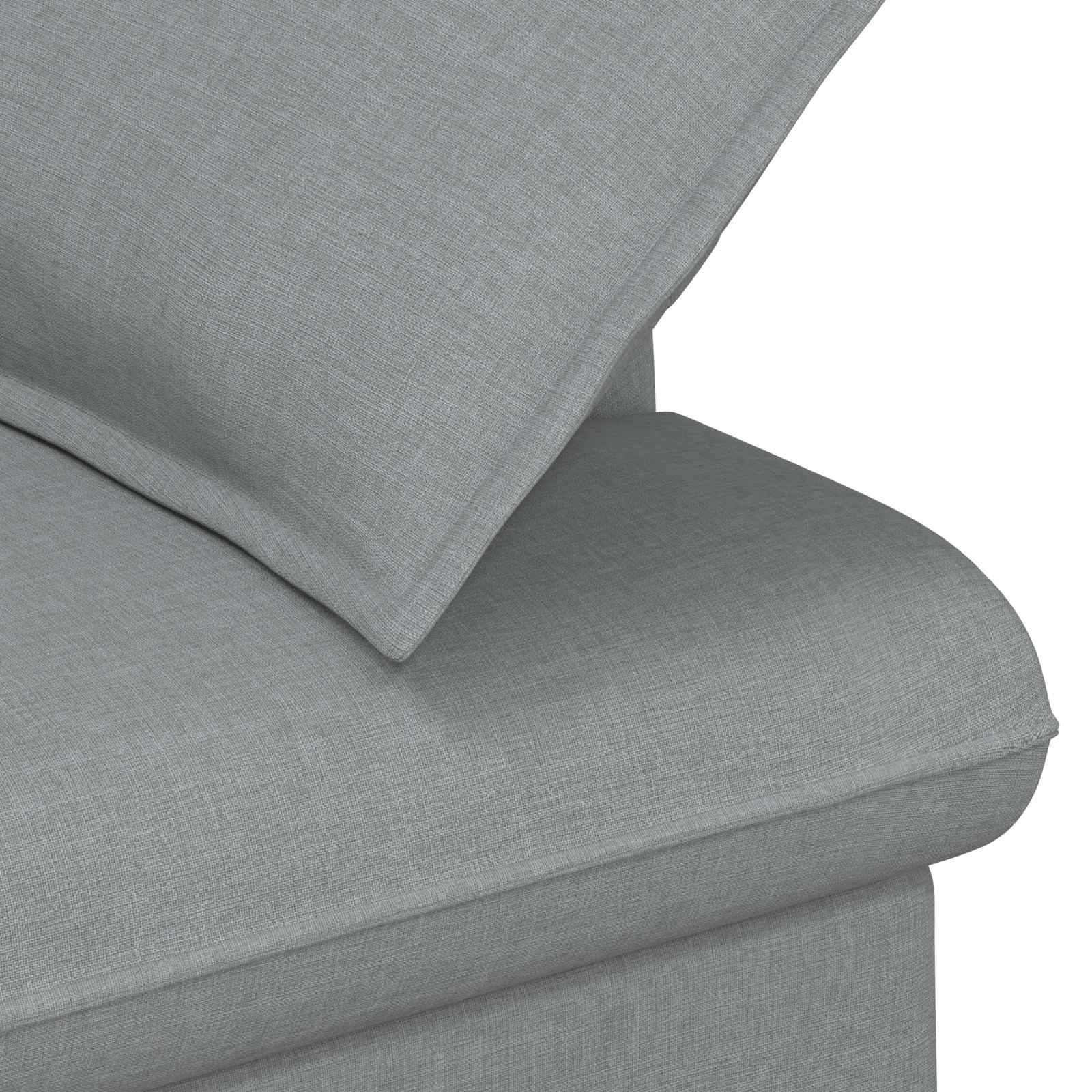 Love seat με κουμπιά Ανοιχτό γκρι 111 x 68 x 80 εκ. Ύφασμα - Pakobazaar