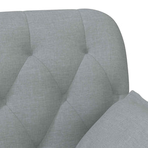 Love seat με κουμπιά Ανοιχτό γκρι 111 x 68 x 80 εκ. Ύφασμα - Pakobazaar
