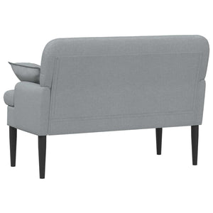 Love seat με κουμπιά Ανοιχτό γκρι 111 x 68 x 80 εκ. Ύφασμα - Pakobazaar