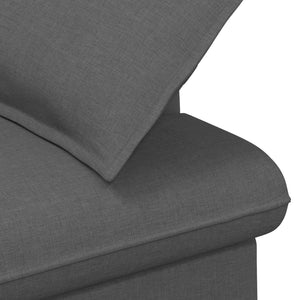 Love seat με κουμπιά Σκούρο Γκρι 111 x 68 x 80 εκ. Ύφασμα - Pakobazaar