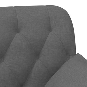Love seat με κουμπιά Σκούρο Γκρι 111 x 68 x 80 εκ. Ύφασμα - Pakobazaar