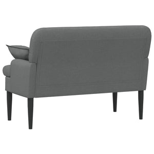 Love seat με κουμπιά Σκούρο Γκρι 111 x 68 x 80 εκ. Ύφασμα - Pakobazaar