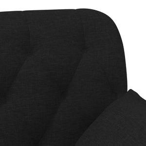 Love seat με κουμπιά Μαύρο 111 x 68 x 80 εκ. Ύφασμα - Pakobazaar
