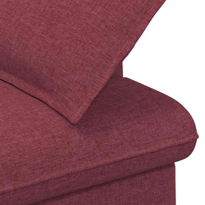 Love seat με κουμπιά Κόκκινο 111 x 68 x 80 εκ. Ύφασμα - Pakobazaar