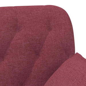 Love seat με κουμπιά Κόκκινο 111 x 68 x 80 εκ. Ύφασμα - Pakobazaar