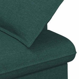 Love seat με κουμπιά Σκούρο Πράσινο 111 x 68 x 80 εκ. Ύφασμα - Pakobazaar