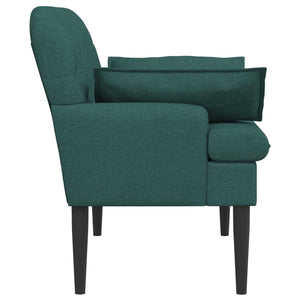 Love seat με κουμπιά Σκούρο Πράσινο 111 x 68 x 80 εκ. Ύφασμα - Pakobazaar