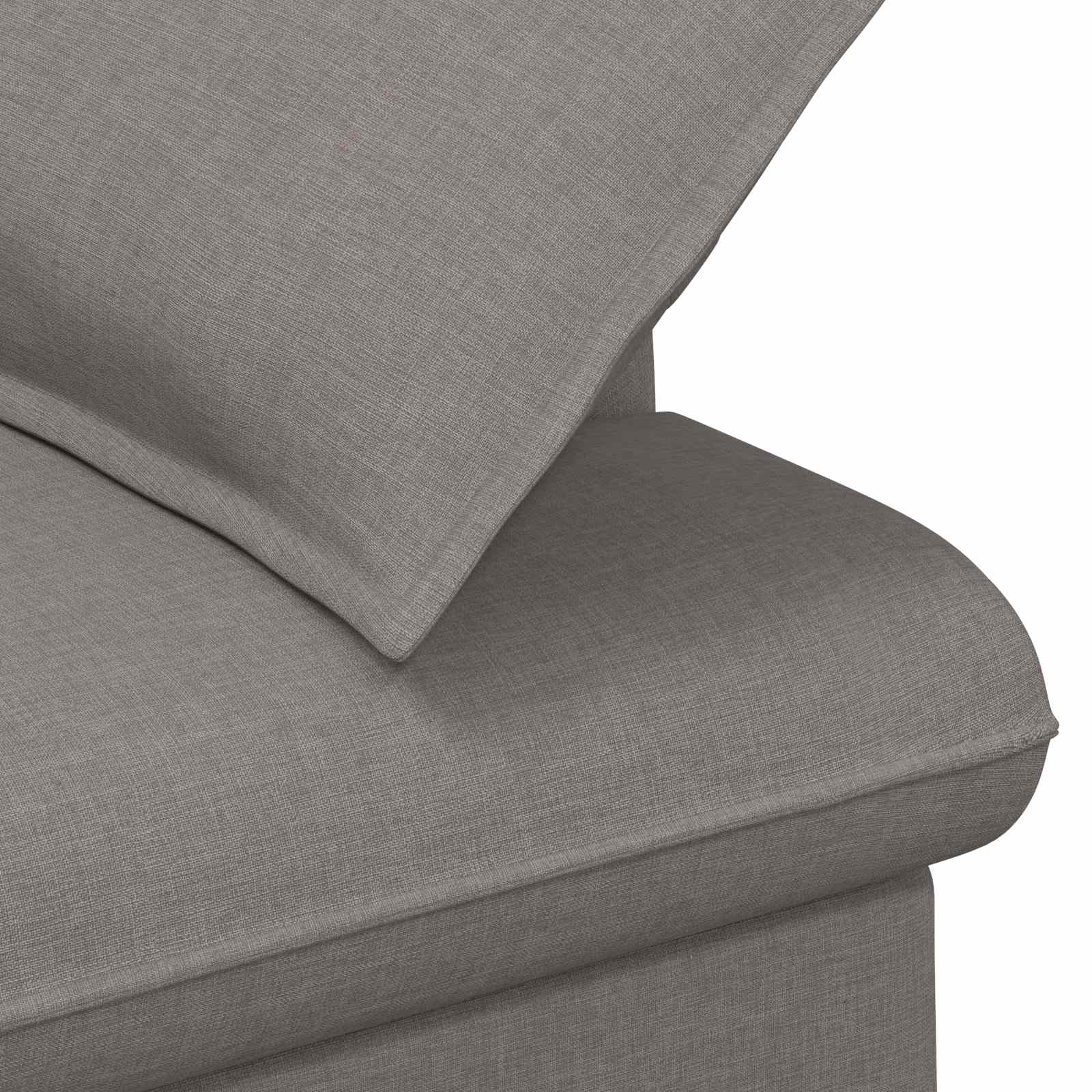 Love seat με κουμπιά Taupe 111 x 68 x 80 εκ. Ύφασμα - Pakobazaar